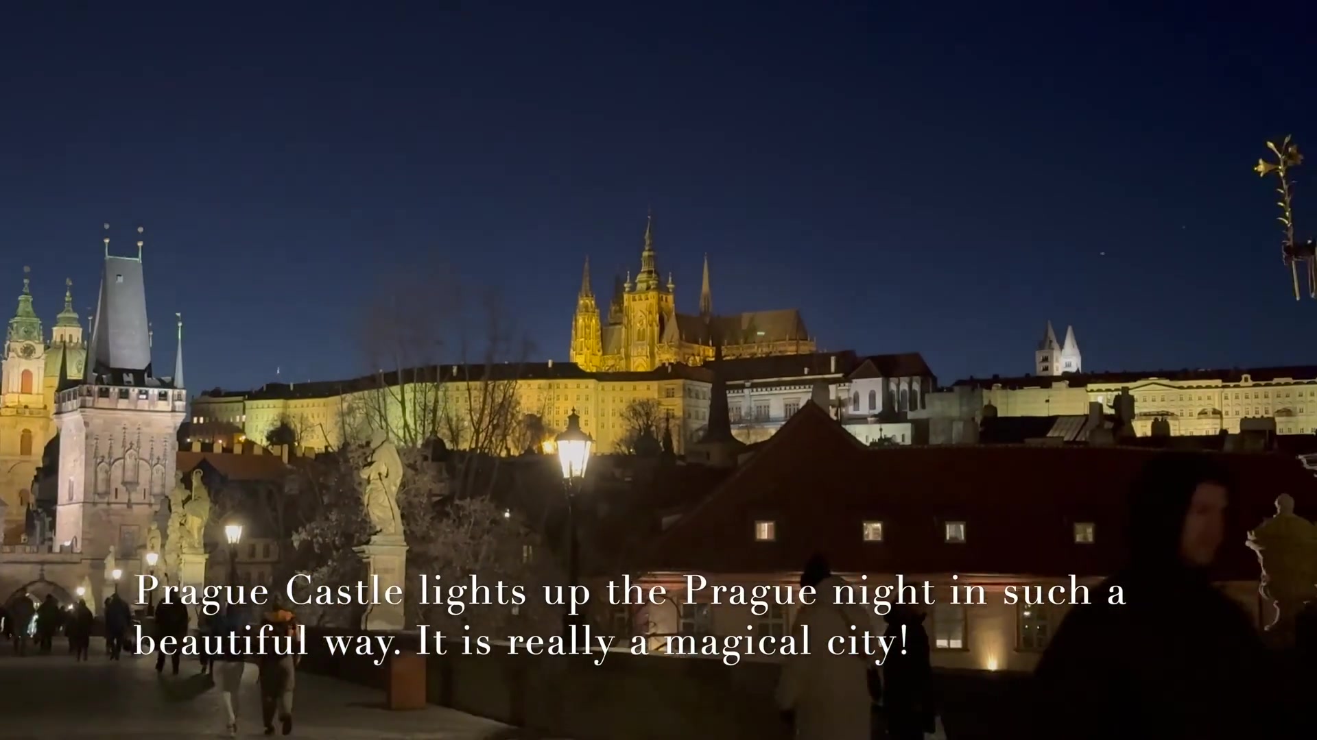 Charles Bridge at night